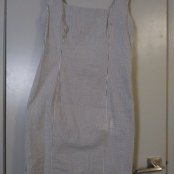 Vntg Spiegel Seersucker Sheath Dress - Picture 2 of 4